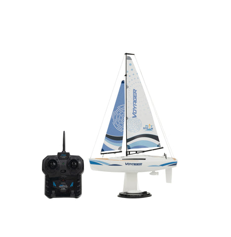 VOYAGER 280 2.4GHz RC Motor Powered Sailboat - BLUE