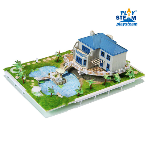 PLAYSTEAM Villa Garden II Construction Model Kits