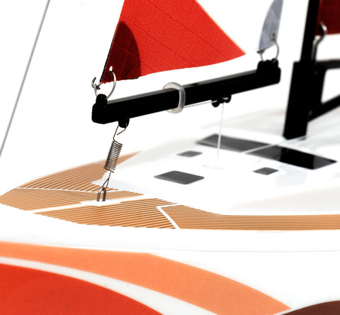 VOYAGER 280 2.4GHz RC Motor Powered Sailboat - RED