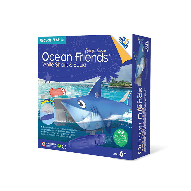 Ocean Friends - White Shark & Squid