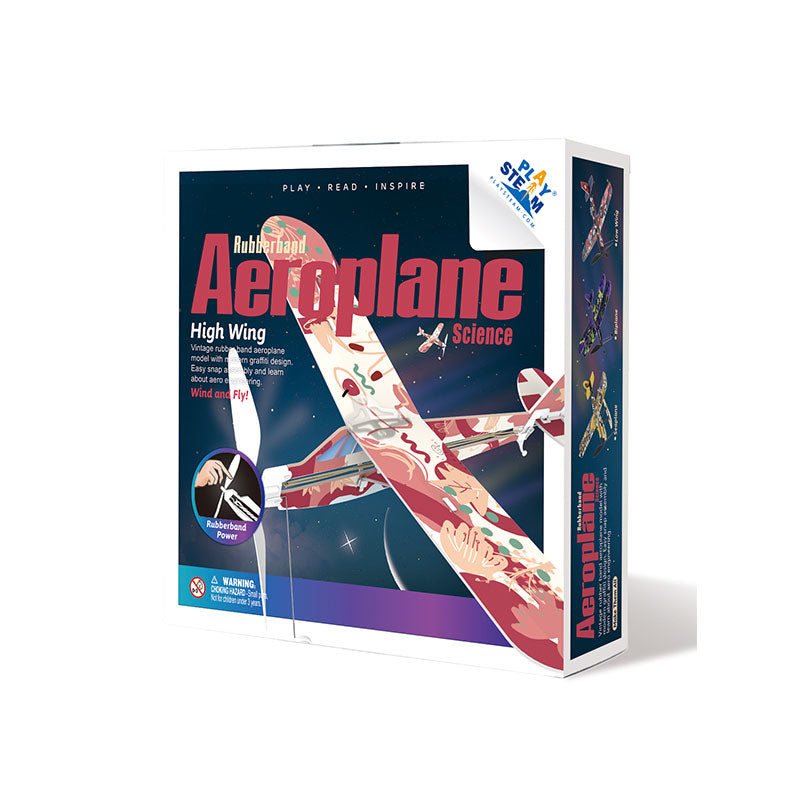 Rubber Band Aeroplane Science - High Wing