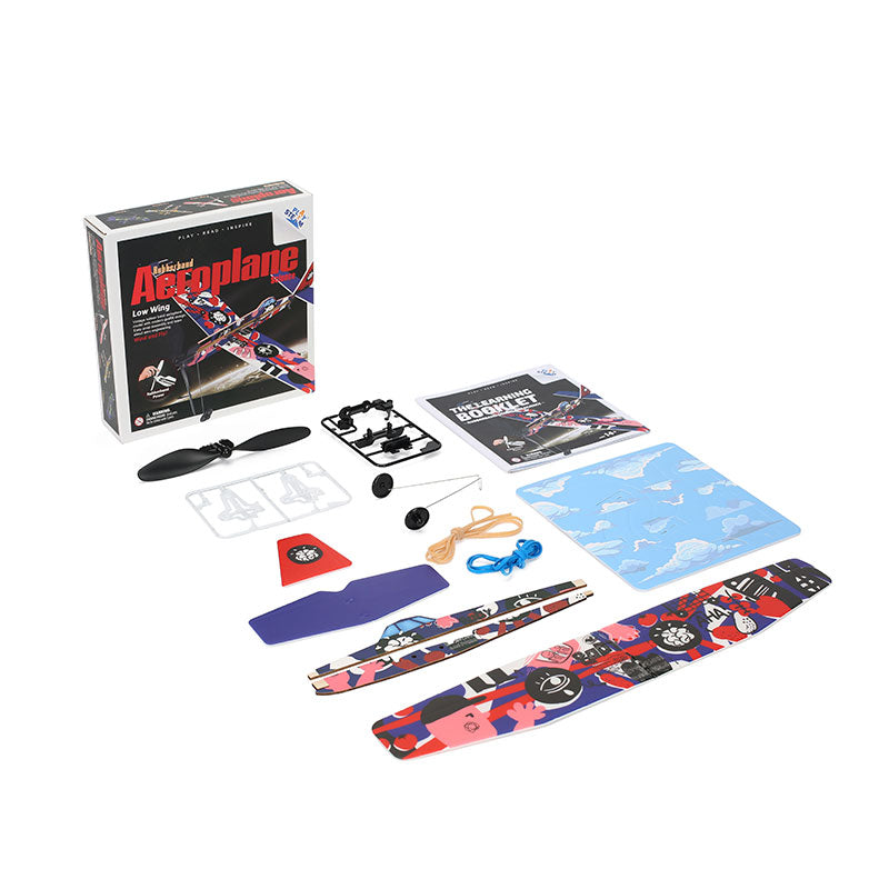 PLAYSTEM Kit Aeroplano Idrovolante Con Elastico – Gioco STEM 22 Pezzi Per Bambini 6+ - 5
