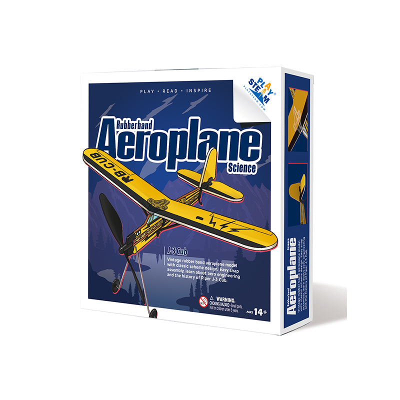 Rubber Band Aeroplane Science - J-3 Cub